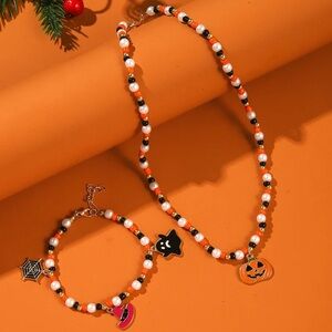 Halloween Necklace and Bracelet Set